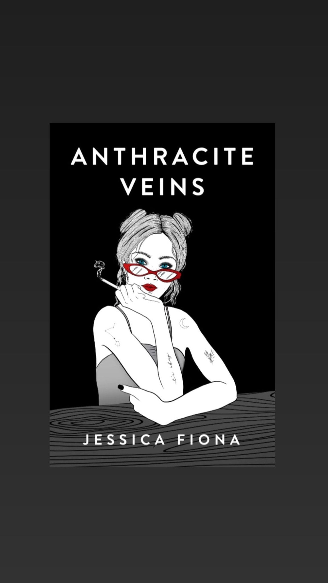 Anthracite Veins- signed paperback - Thoughts By Jessica Fiona